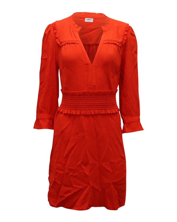 Women's Ba&Sh Grenadine Lady Dress in Red Viscose