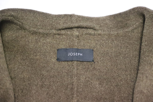 Women's Joseph Jacket with Drape Shawl Collar in Olive Green Wool