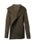 Women's Joseph Jacket with Drape Shawl Collar in Olive Green Wool