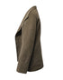 Women's Joseph Jacket with Drape Shawl Collar in Olive Green Wool