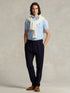 RALPH LAUREN Custom Slim Fit Soft Cotton Polo Shirt Office Blue