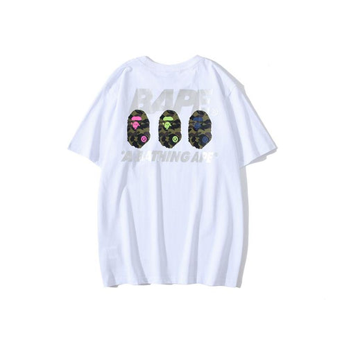 Bathing Ape T-Shirt Summer Men's and Women's Short-Sleeved Top