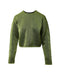 Women's Alexander Wang Cropped Sweater in Green Viscose