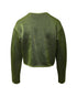 Women's Alexander Wang Cropped Sweater in Green Viscose