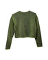 Women's Alexander Wang Cropped Sweater in Green Viscose