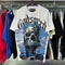 Godspeed T-shirts Skull Landscape Printing Cotton Casual Short Sleeves Men and Women