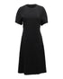 Women's Alexander Wang Pleated Dress in Black Crepe-Satin