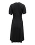 Women's Alexander Wang Pleated Dress in Black Crepe-Satin
