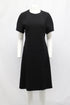 Women's Alexander Wang Pleated Dress in Black Crepe-Satin