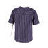 Women's Joseph Caleb Striped Shirt in Navy Blue Wool