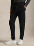RALPH LAUREN Double-Knit Jogging Bottoms Polo Black