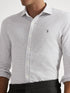RALPH LAUREN Houndstooth Jersey Spread-Collar Shirt Natural