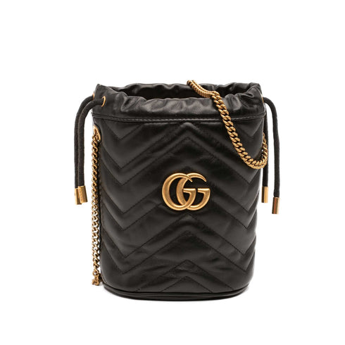 GG Marmont Bucket Bag Matelasse Leather Mini