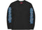 Supreme Cracked Sleeve L/S Top Washed Black