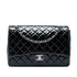Classic Double Flap Bag Quilted Patent Maxi