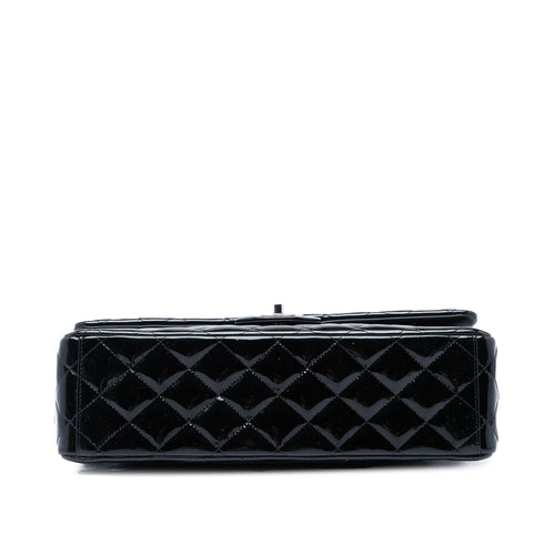 Classic Double Flap Bag Quilted Patent Maxi