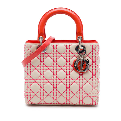 Lady Dior Bag Cannage Quilt Lambskin Medium