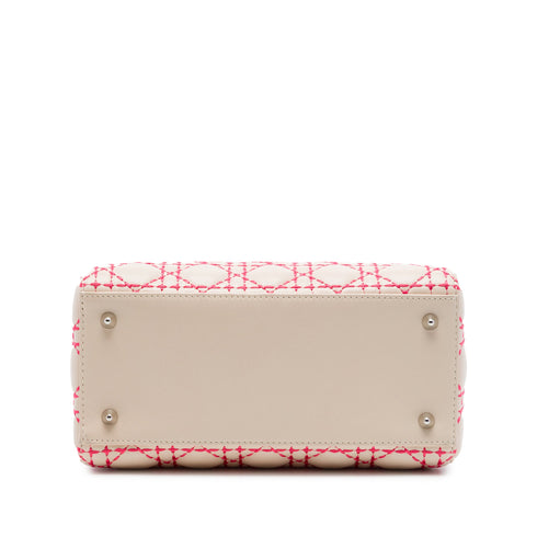 Lady Dior Bag Cannage Quilt Lambskin Medium