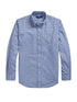 RALPH LAUREN Custom Fit Oxford Shirt Blue/White Gingham