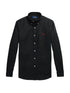 RALPH LAUREN Slim Fit Stretch Poplin Shirt Polo Black