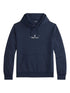 RALPH LAUREN Logo Double-Knit Hoodie Aviator Navy