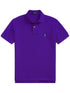 RALPH LAUREN Slim Fit Mesh Polo Shirt Cabana Purple