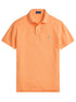 RALPH LAUREN Slim Fit Mesh Polo Shirt Pompano Orange