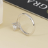 14K White Gold 1.2CT Princess Cut Moissanite Diamond Engagement Ring