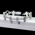 VVS 925 Sterling Silver Moissanite Baguette Cross Cuban Bracelet