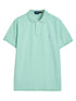 RALPH LAUREN Slim Fit Mesh Polo Shirt Celadon Green