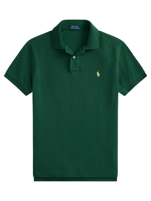 RALPH LAUREN Slim Fit Mesh Polo Shirt Green