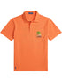 RALPH LAUREN Standard Fit Mesh Graphic Polo Shirt Orange