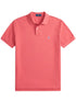 RALPH LAUREN Slim Fit Mesh Polo Shirt Red