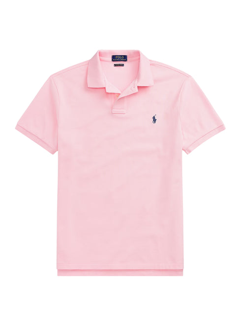 RALPH LAUREN Slim Fit Mesh Polo Shirt Pink