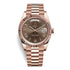 VVS Datejust Watch - Brown Rose Gold