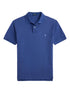 RALPH LAUREN Slim Fit Mesh Polo Shirt Old Royal Blue
