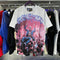 Godspeed T-shirts Skeletons Crowd Printed Cotton Casual Short Sleeves Men and Women