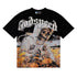 Godspeed T-shirts Skull Bee Sunflower Print Cotton Short Sleeve Men and Women