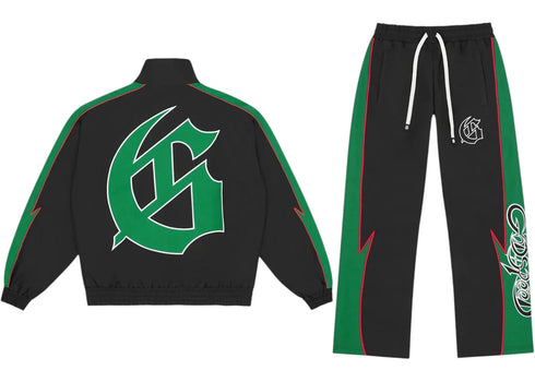 Godspeed GT Tracksuit Black/Green/Red