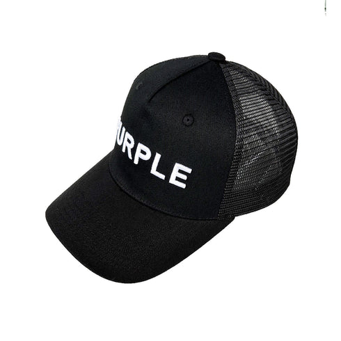 Purple Hat Mesh Stitching Embroidery PB003#