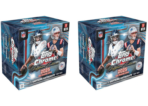2026 Topps Chrome Sapphire Football Hobby Box 2x Lot