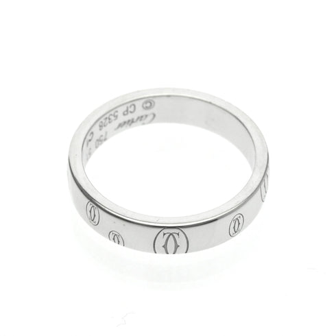 Happy Birthday Band Ring 18K White Gold