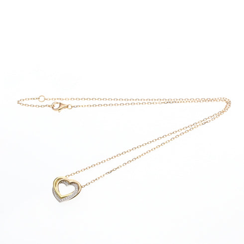 Trinity Pendant Necklace 18K Tricolor Gold