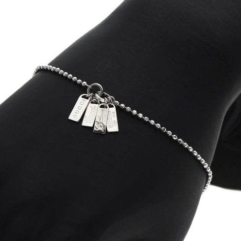 Plate Bracelet 18K White Gold
