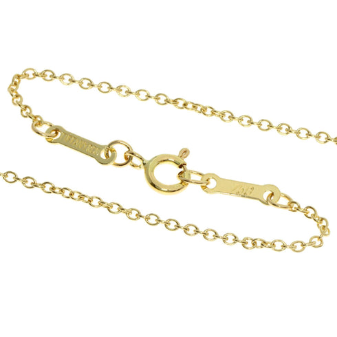 Open Heart Pendant Necklace 18K Yellow Gold 18.2mm