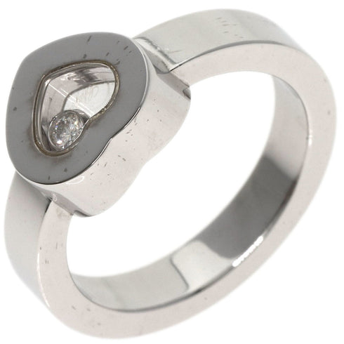 Happy Diamonds Heart Ring 18K White Gold with Diamond