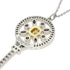 Pendant Necklace Platinum and 18K Yellow Gold with Diamond