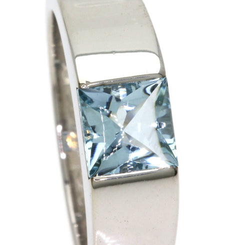 Tank Aquamarine Ring 18K White Gold