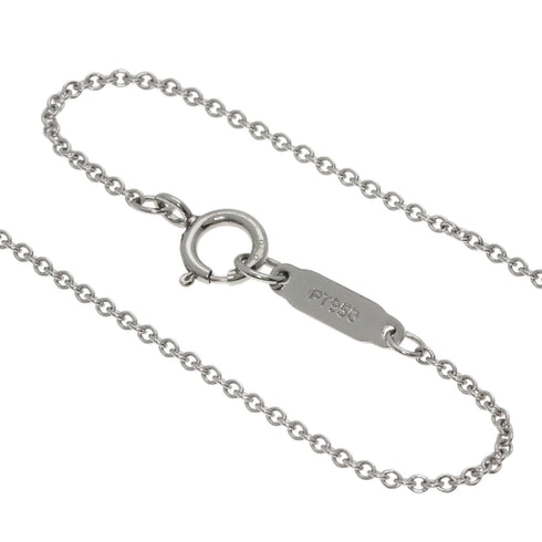 Grace Key Pendant Necklace Platinum with Diamond