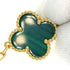 Alhambra Earrings 18K Yellow Gold and Malachite 18K Yellow Gold